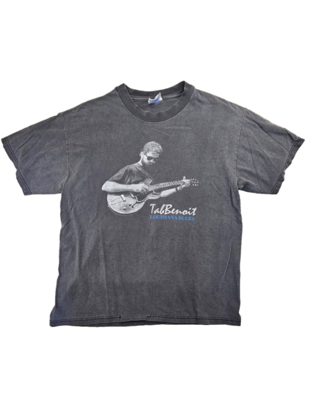 Vintage Tal Benoit Louisiana Blues T Shirt Hanes Beefy T Guitar Music Graphic XL